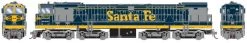 Athearn G41183 HO GE U50 Diesel Locomotive Santa Fe #1657 With Sound